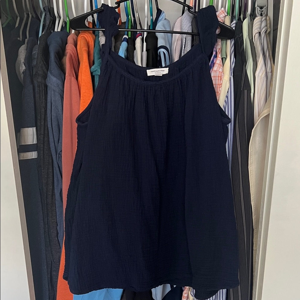 Beachlunchlounge Navy Blue Women's Tank Top Size XL